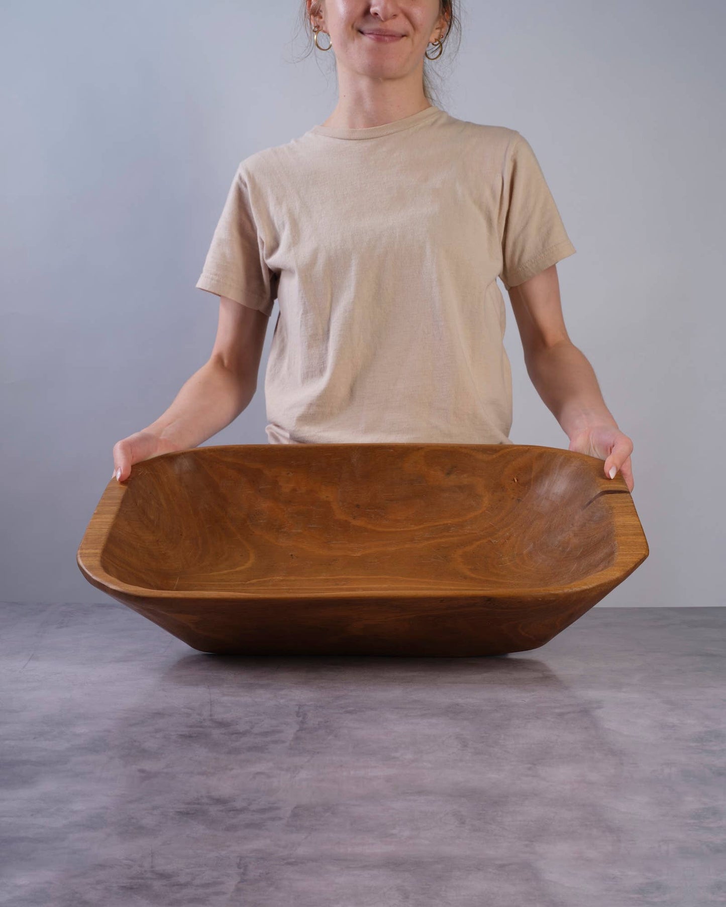 Rectangular Extra Large Wooden Bowl, Serving Tray