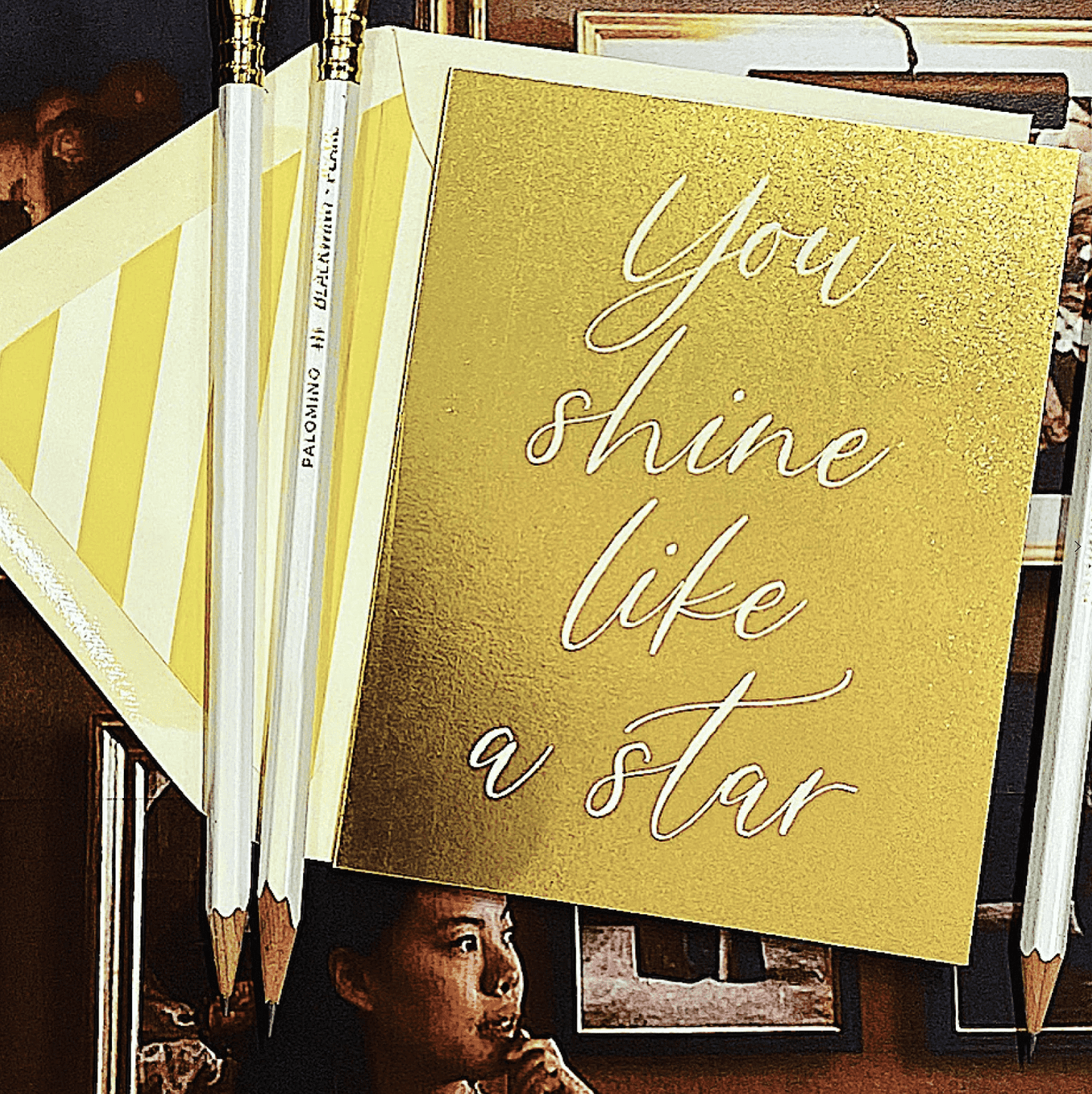 You Shine Like a Star Greeting Card, Single Folded Card or B