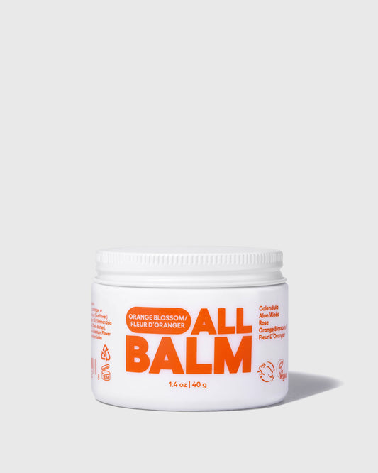 Zizia All Balm Glass Jar-Orange Blossom Hand & Lip Balm