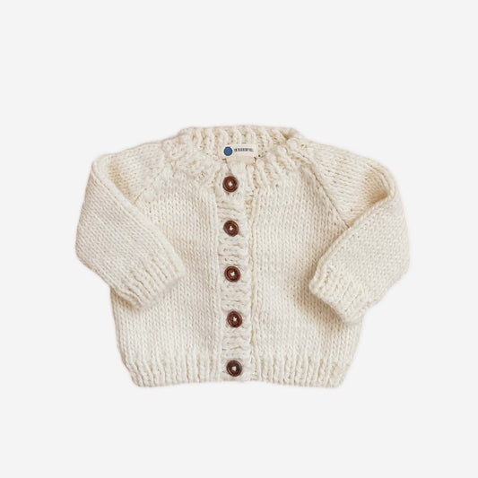 Classic Cardigan, Cream Baby Sweater Kids Clothing Fall