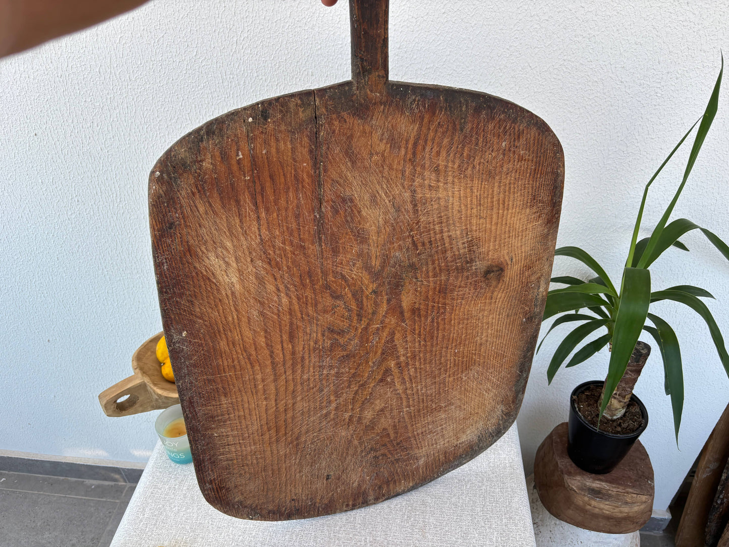 Antique Turkish Bread Paddle | Handmade Wood Board