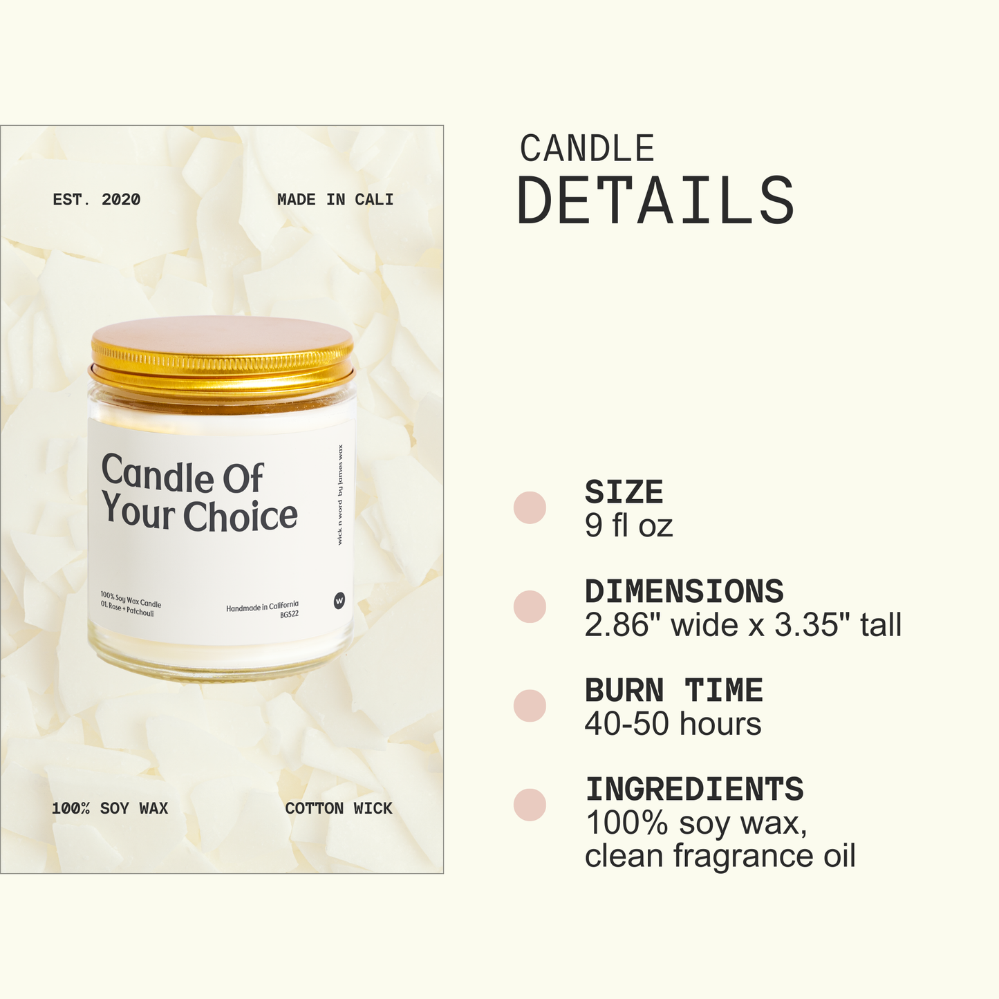*New* Mahjong Game Definition Candle 9oz Soy Candle W279