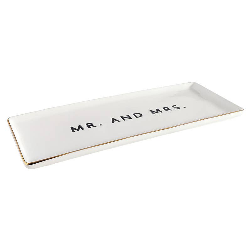 Ceramic Tray - Mr. And Mrs.