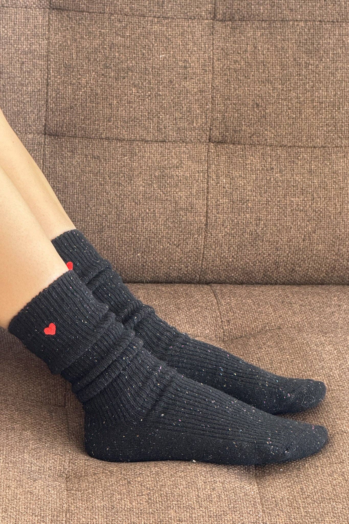 LeBon Shoppe Embroidered Snow Socks