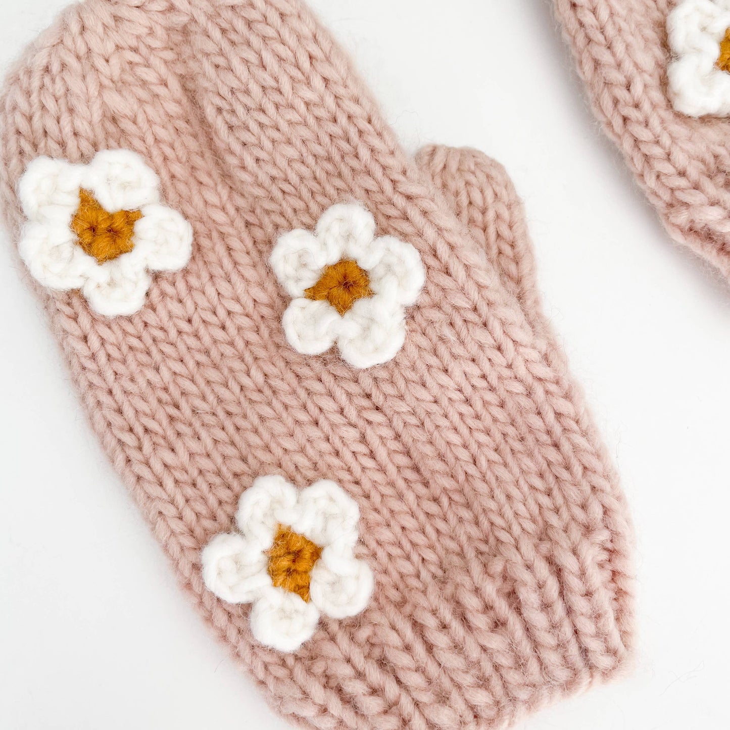 Flower Mittens, Blush | Kids and Baby Mitts