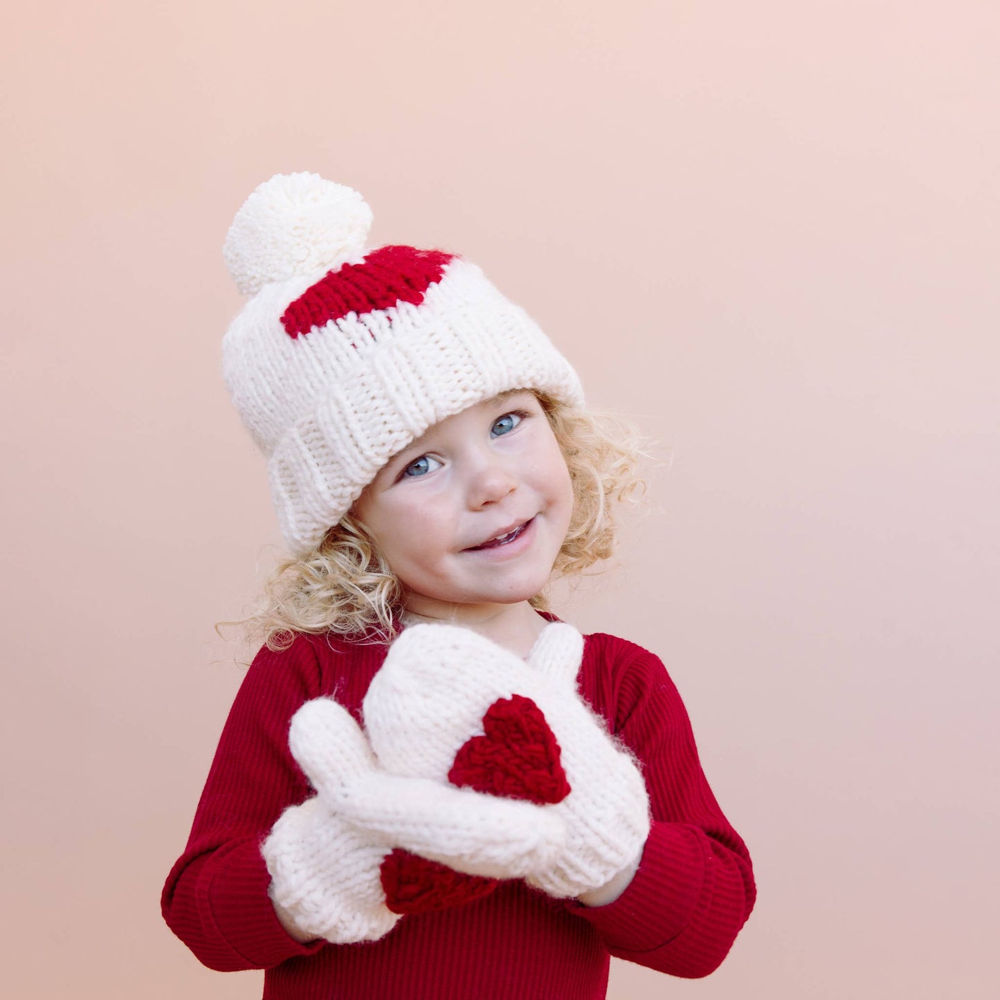 Heart Beanie, Red | Kids & Baby Hat Valentine's Love