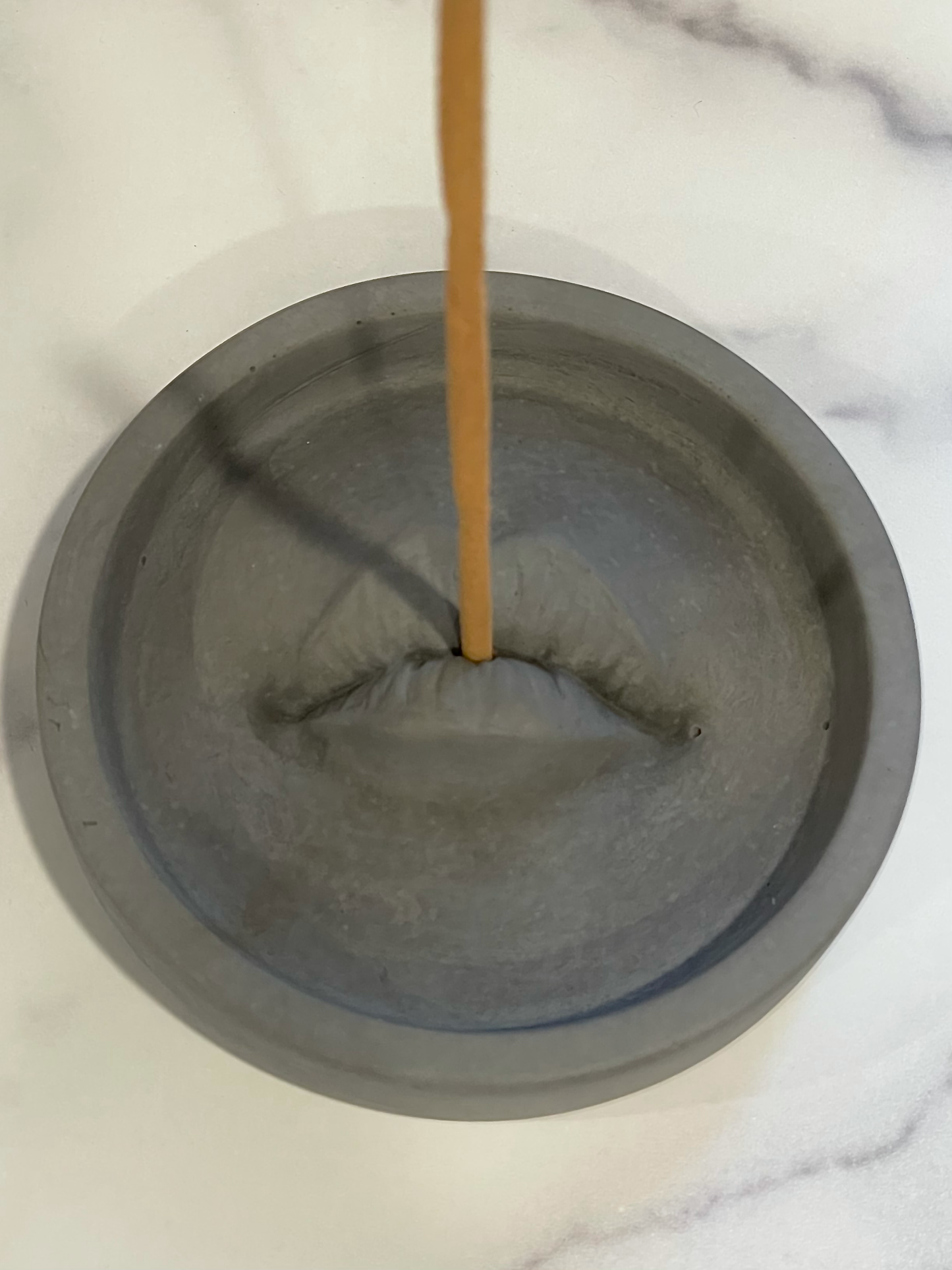 Handmade Concrete Incense Holder/Burner Lips