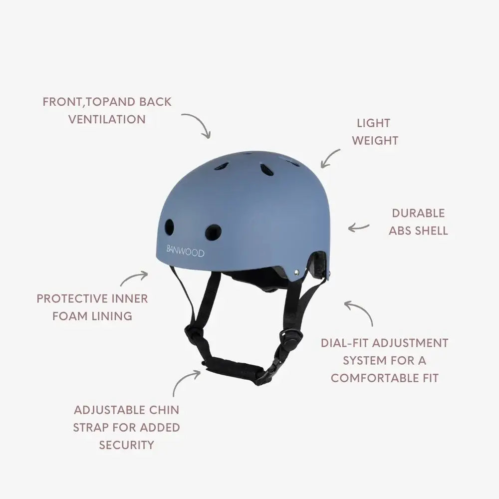 Banwood Classic Helmet - Matte Blue (50-54 cm)