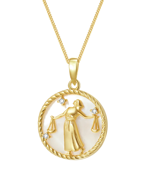 Libra- Astrological- Zodiac- Mother of Pearl Collection