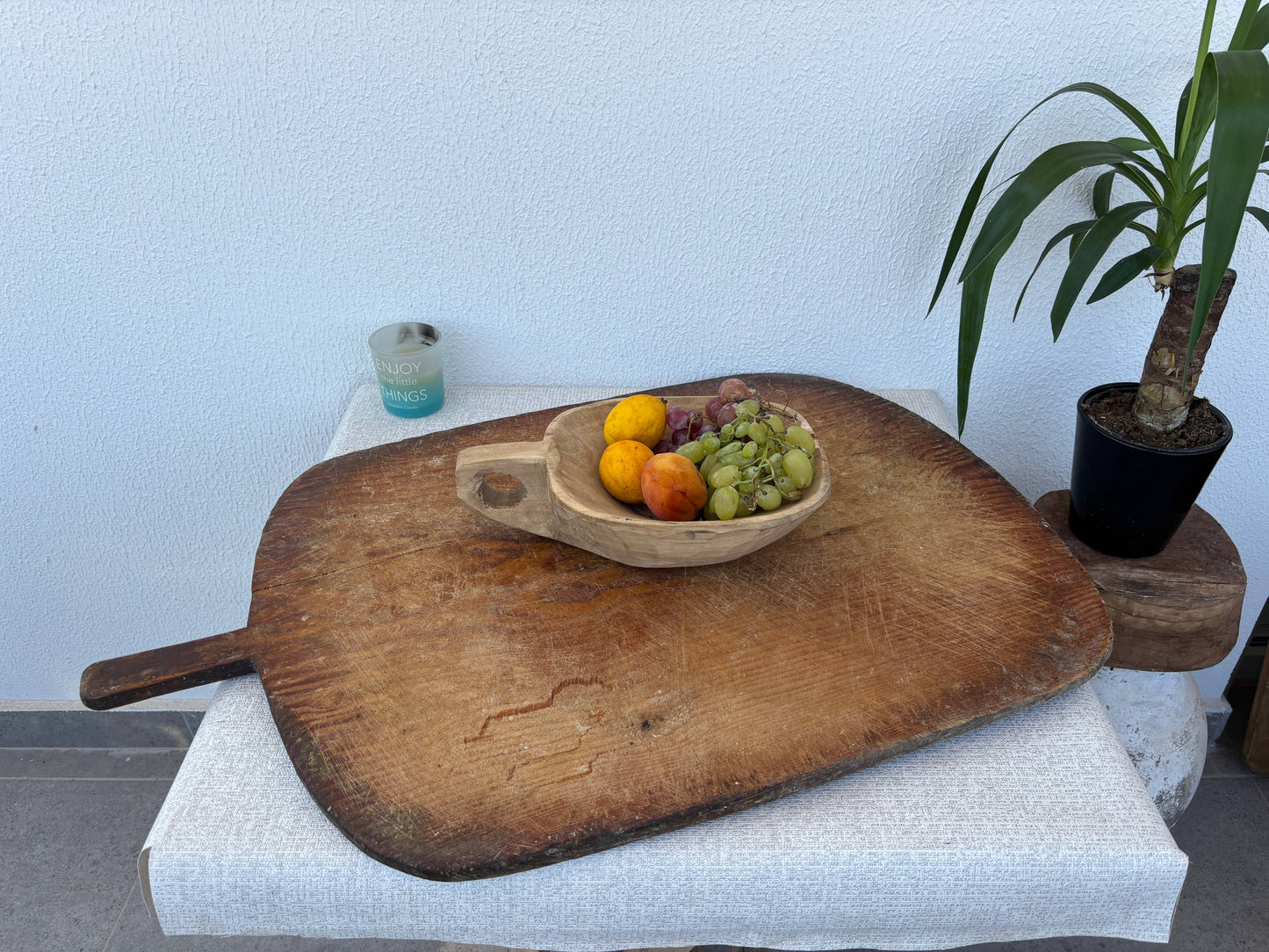 Antique Turkish Bread Paddle | Handmade Wood Board