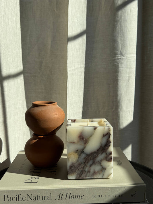 Marble Cube Candle