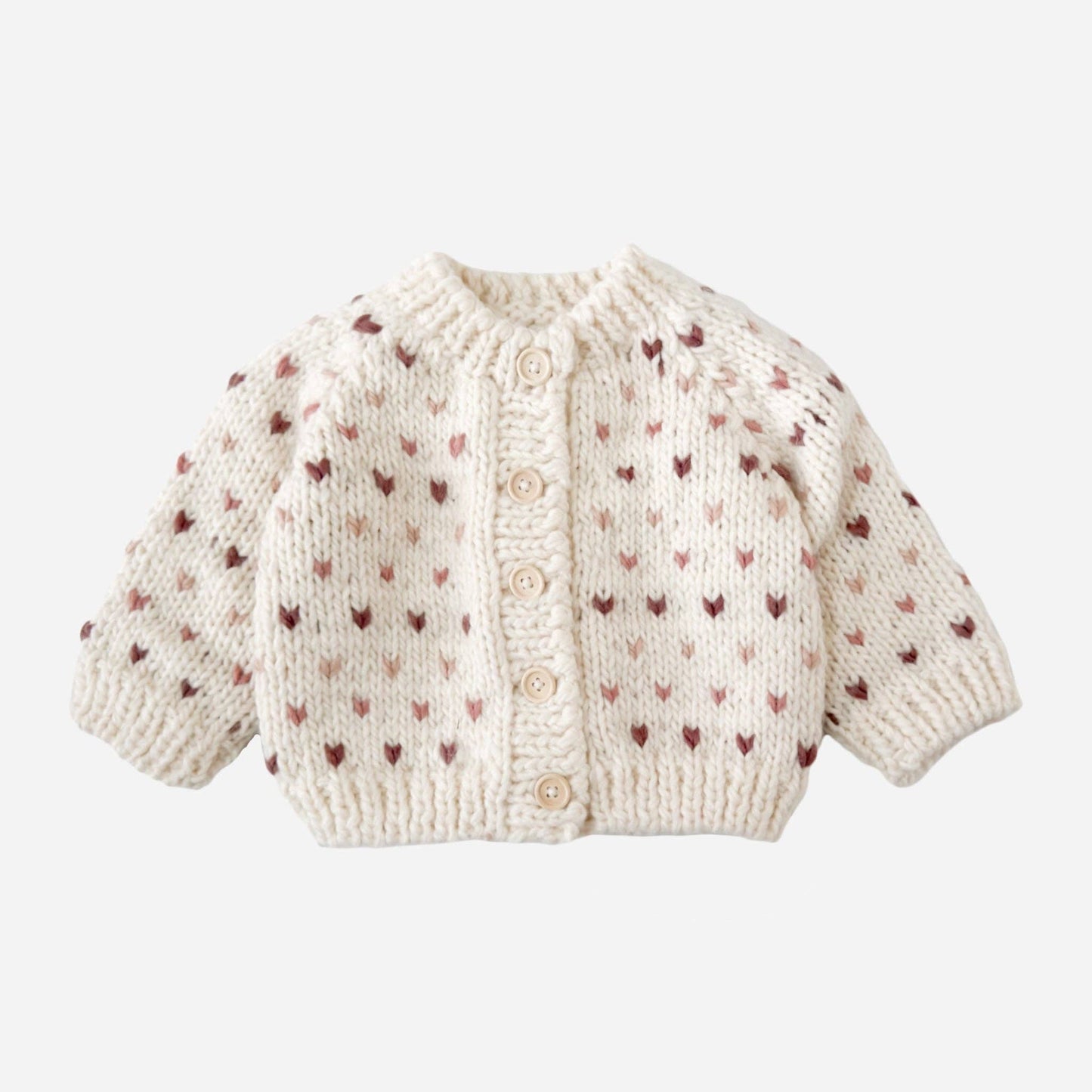Sawyer Cardigan Mauve Baby Kid Winter Valentine Sweater