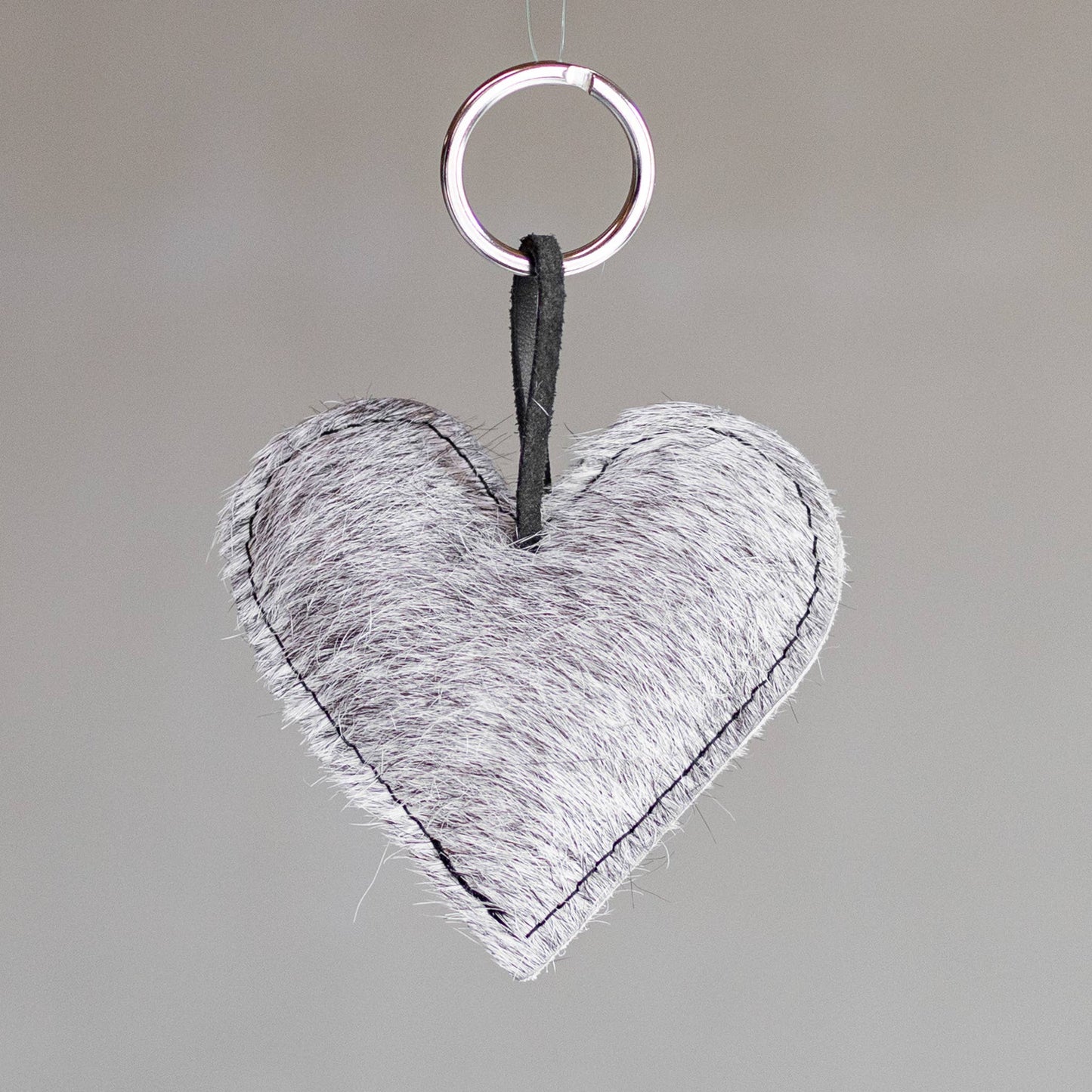 Handmade Cowhide Heart Keychains | Filled | Set of 6 Styles