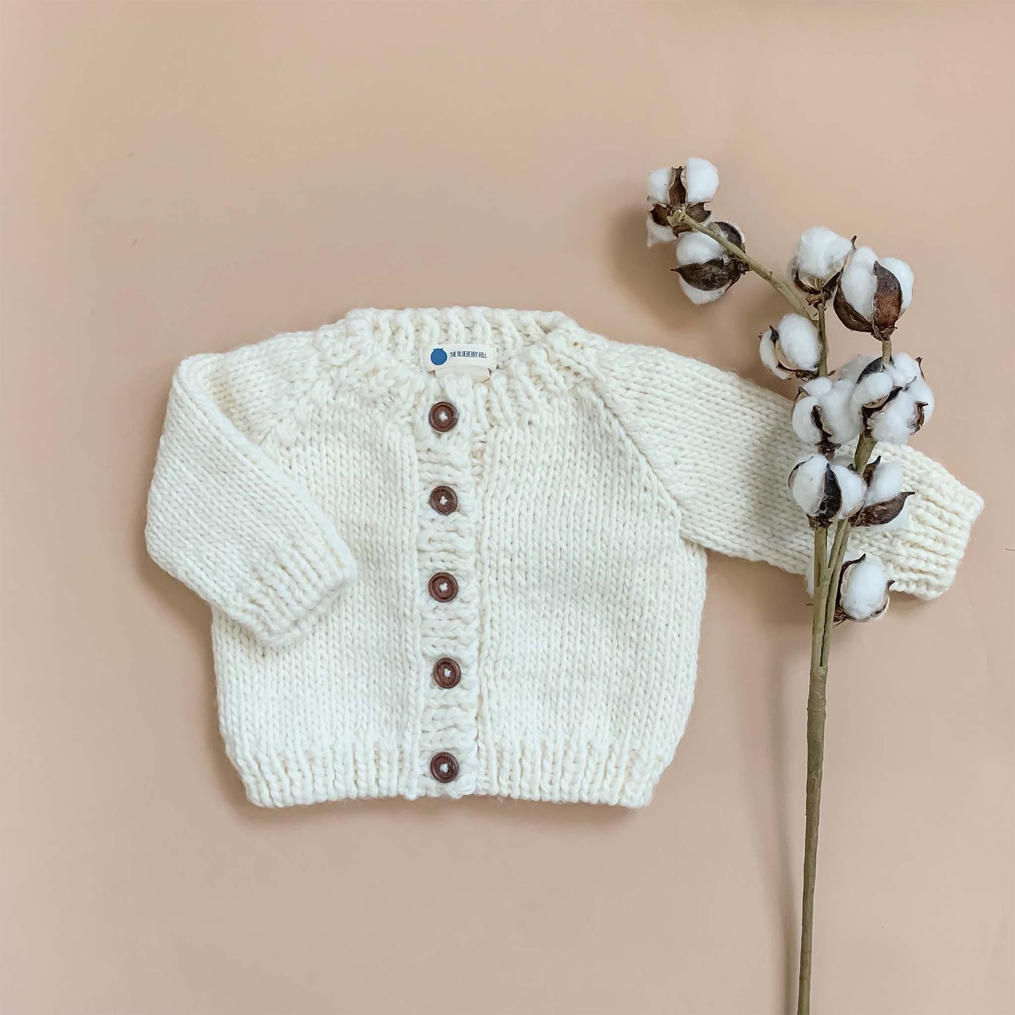 Classic Cardigan, Cream Baby Sweater Kids Clothing Fall