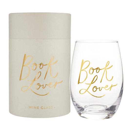 Stemless Wine Glass - Book Lover