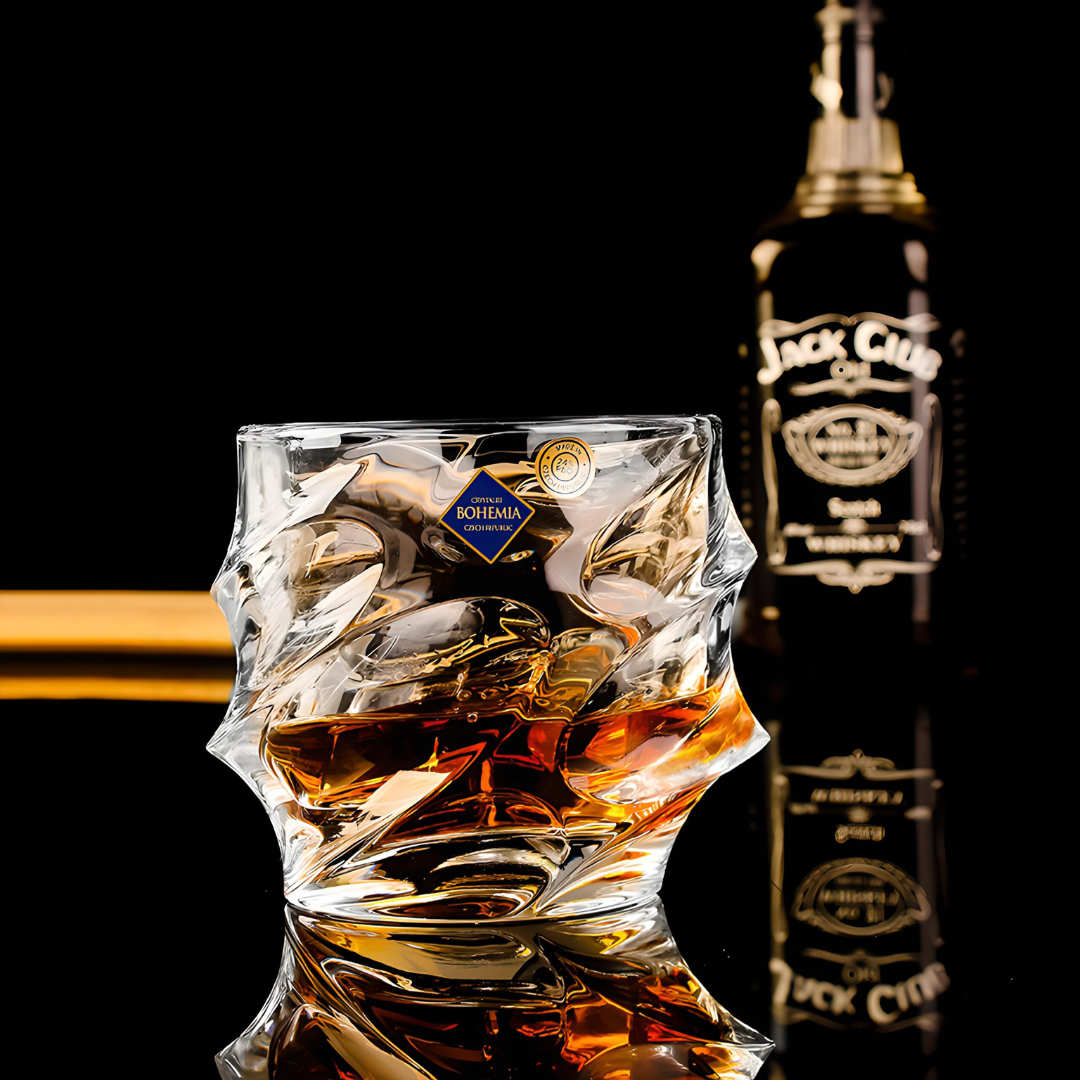 Set of 4 Storm Japanese Crystal Whisky Glass