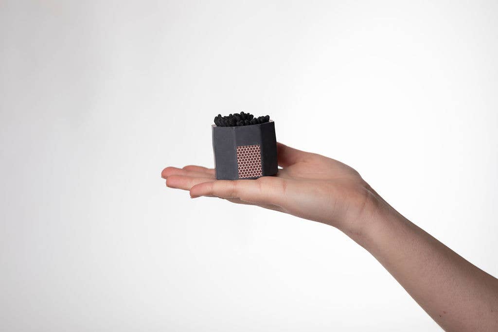 Concrete Match Holder – Modern Design with 2-Inch Safety Matches