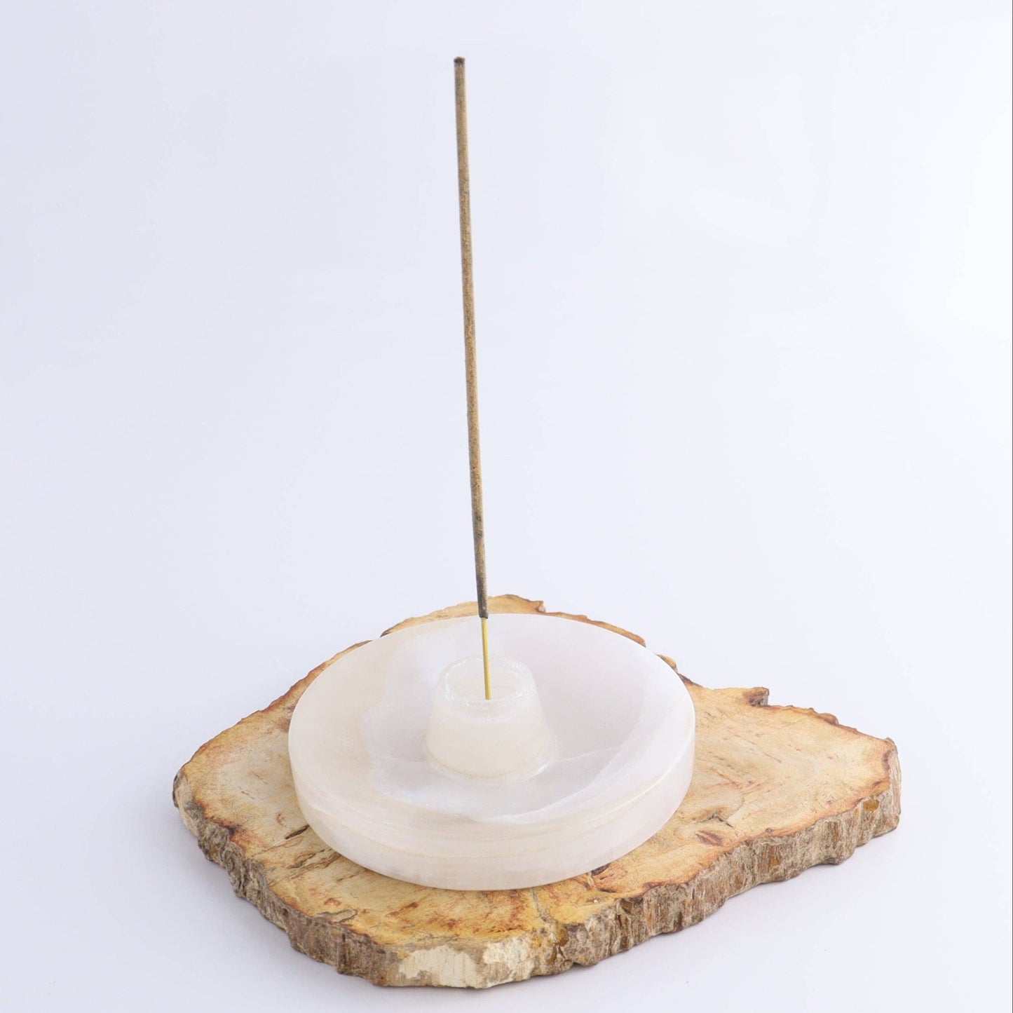One White Onyx Palo Santo and Incense Holder