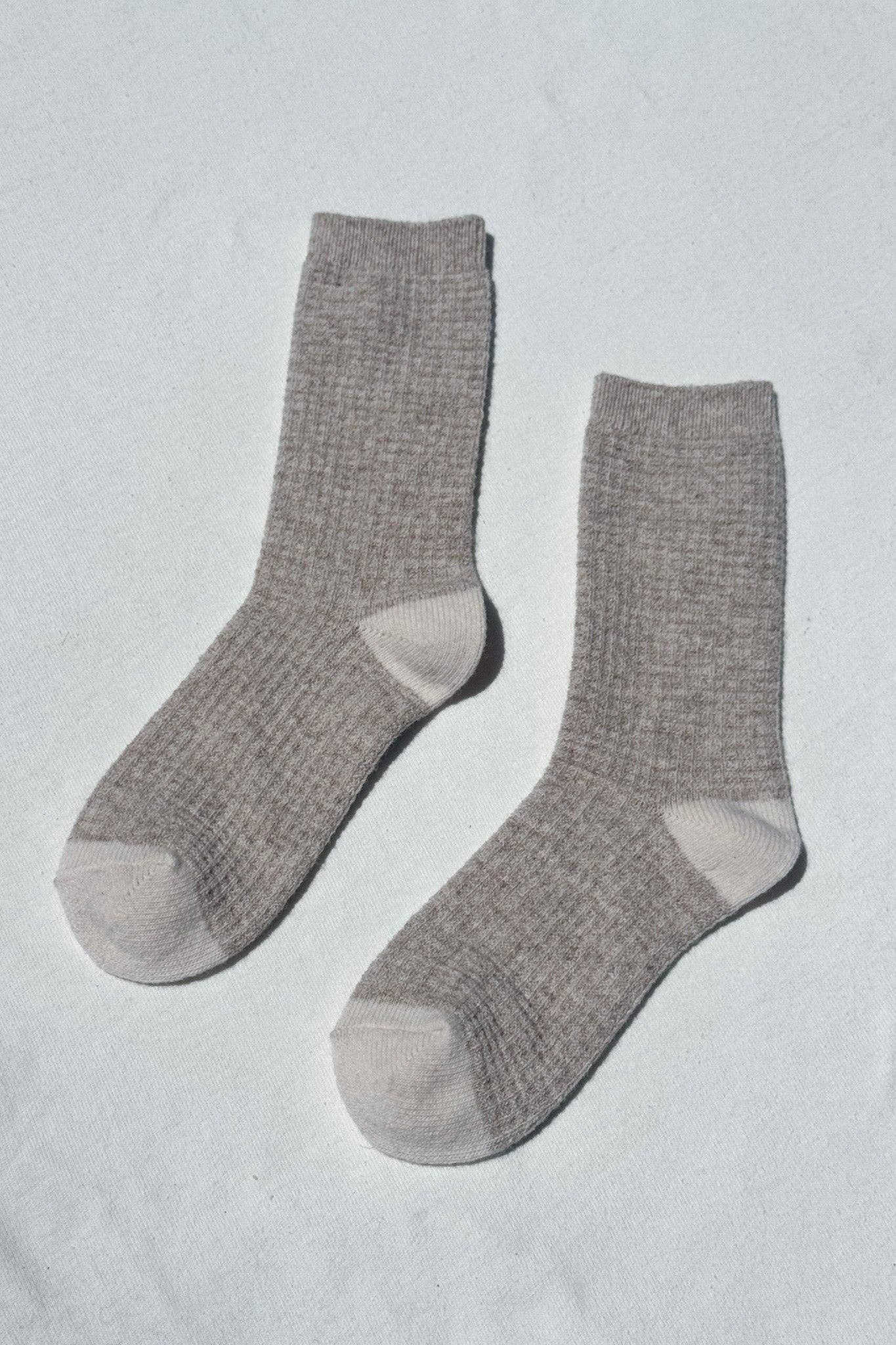 LeBon Shoppe Wool Waffled Socks