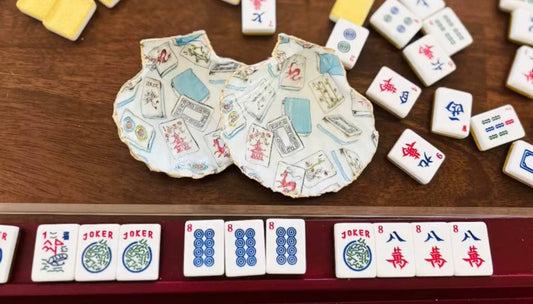 Mahjong Shell Dice Dish