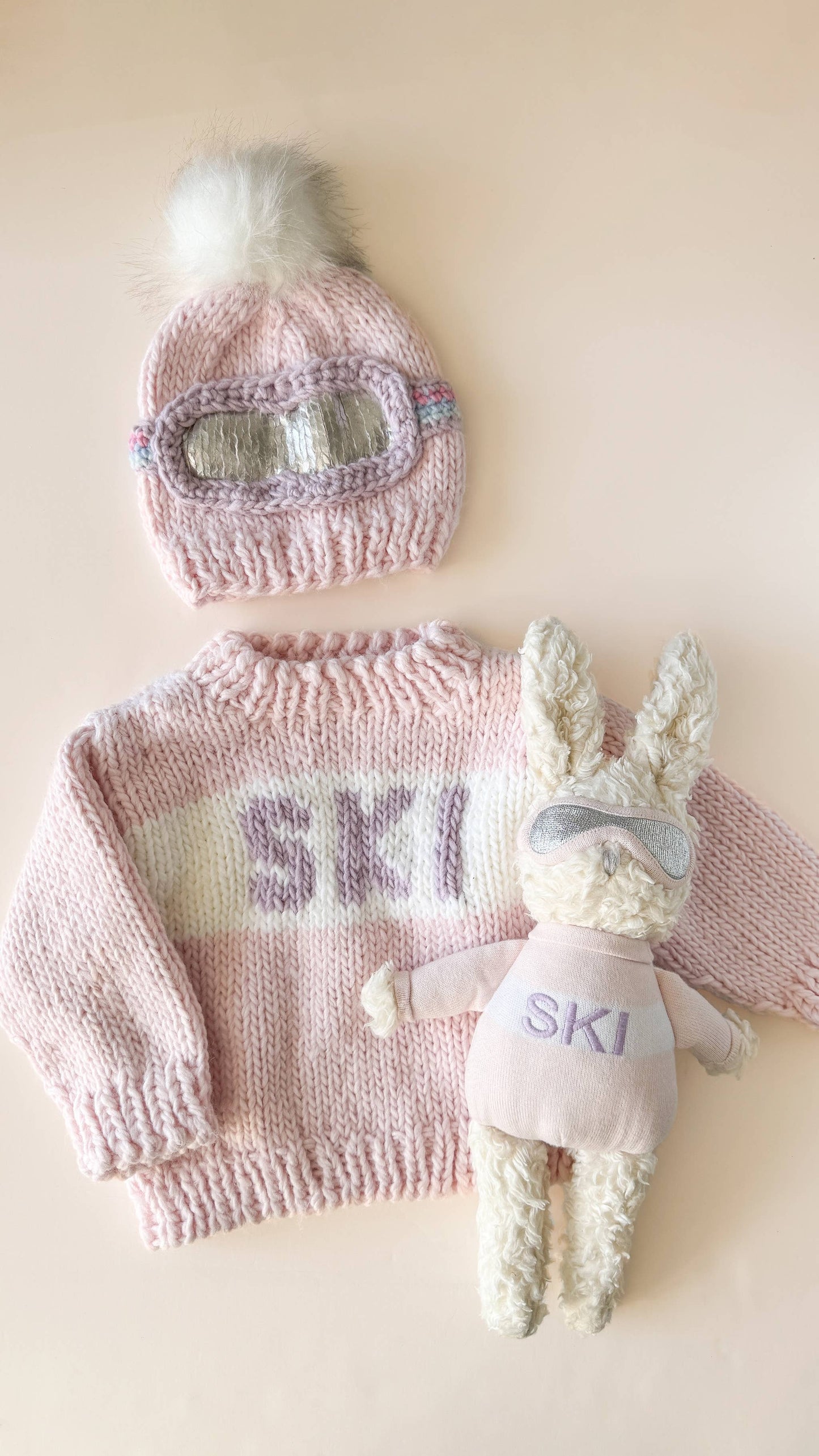 Ski Sweater Baby Pink Kids Girls Clothing Christmas Holiday