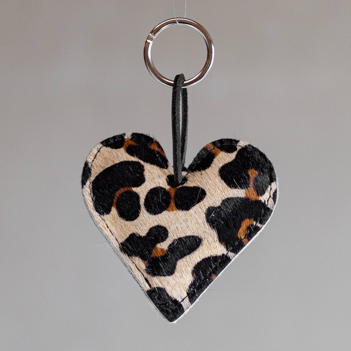 Handmade Cowhide Heart Keychains | Filled | Set of 6 Styles
