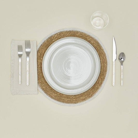 HAWKINS ESSENTIAL WOVEN PLACEMAT - SET OF 4 - WHITE
