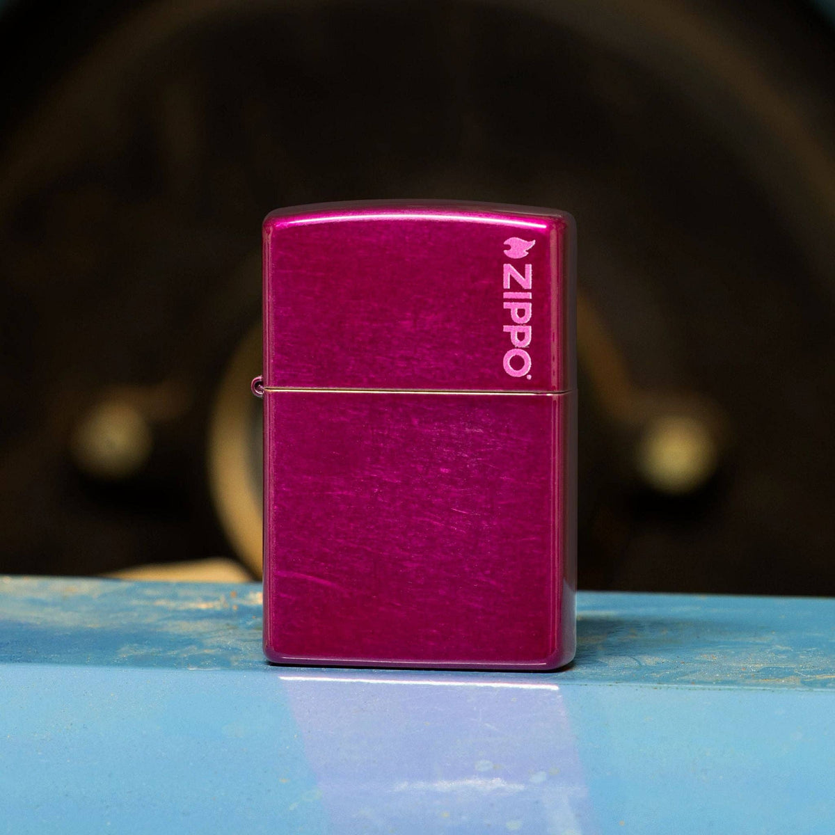 Zippo Classic Candy Raspberry Zippo Logo Windproof Lighter