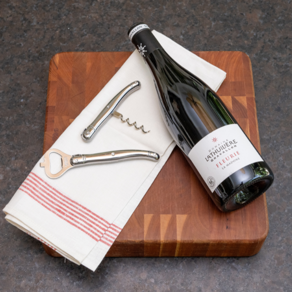 Jean Dubost Stainless Steel Corkscrew & Bottle Opener Set