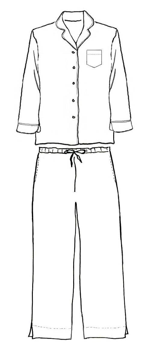 Logan Navy Long Sleeve Pajamas