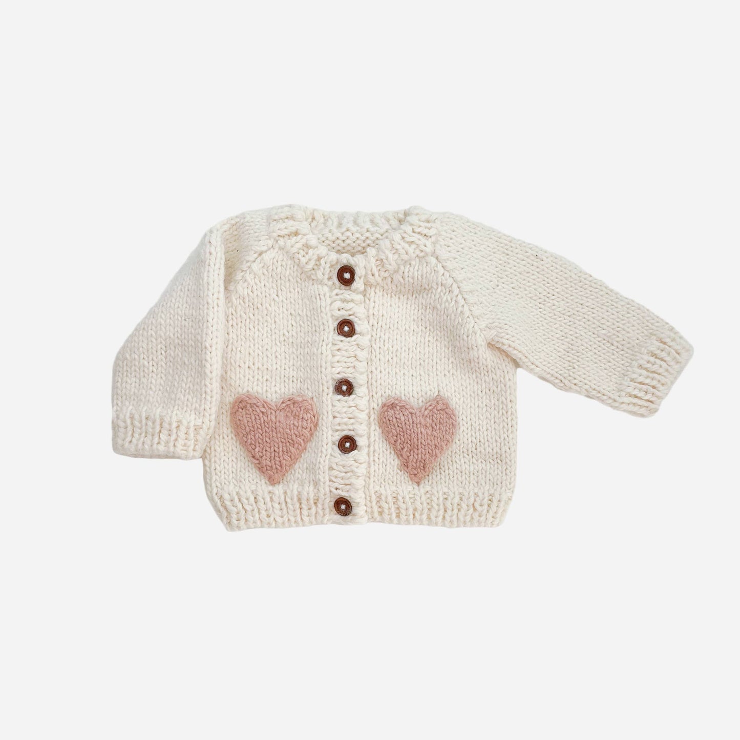 Heart Cardigan, Blush | Baby & Kid Valentine's Sweater