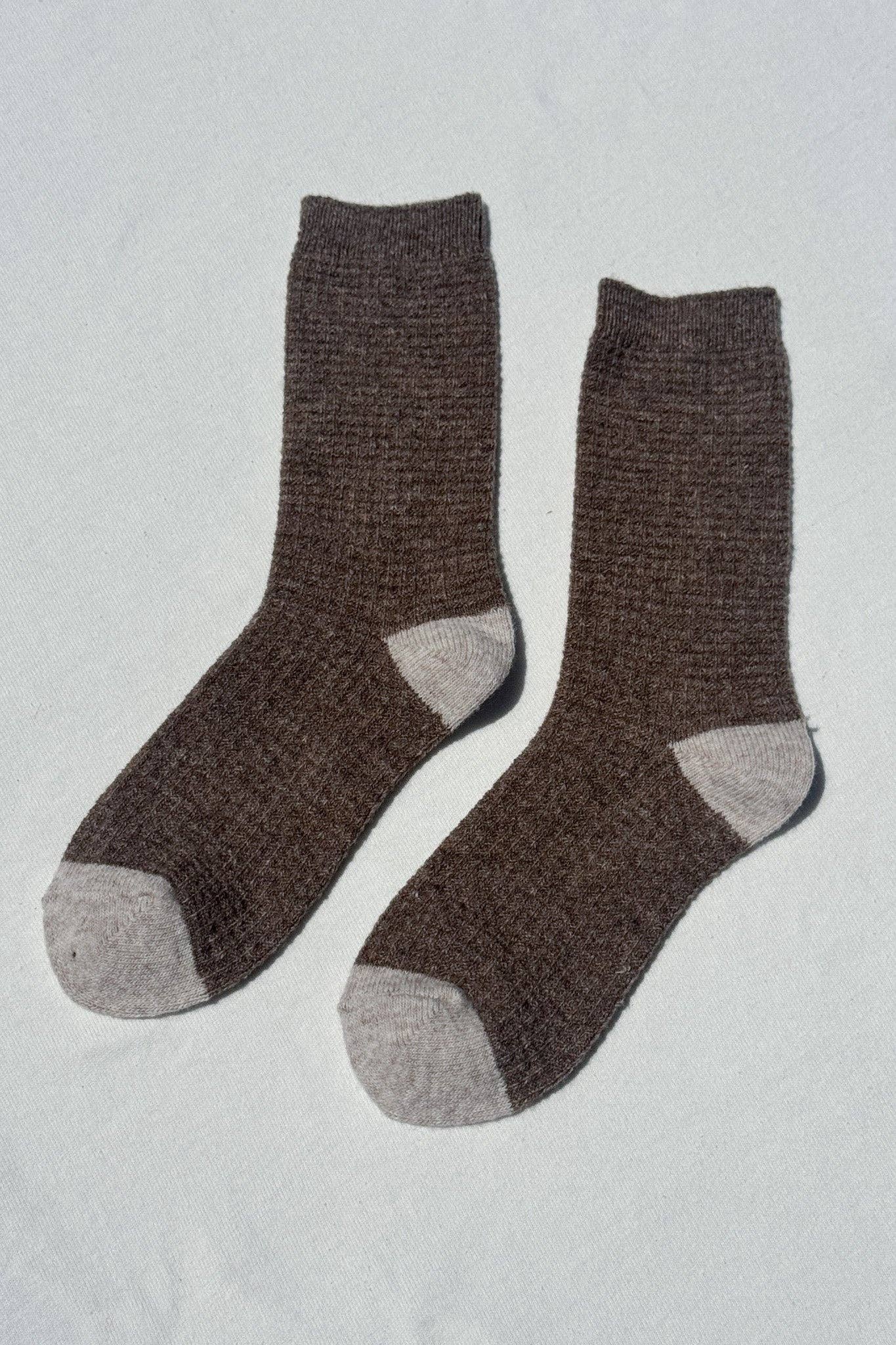 LeBon Shoppe Wool Waffled Socks