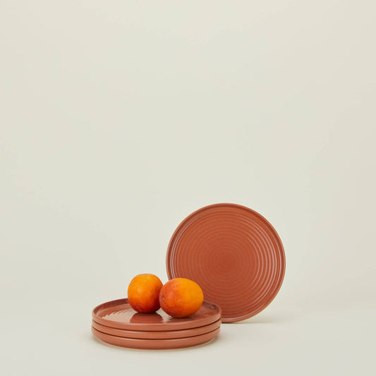 ESSENTIAL SALAD PLATE - SET OF 4, TERRACOTTA