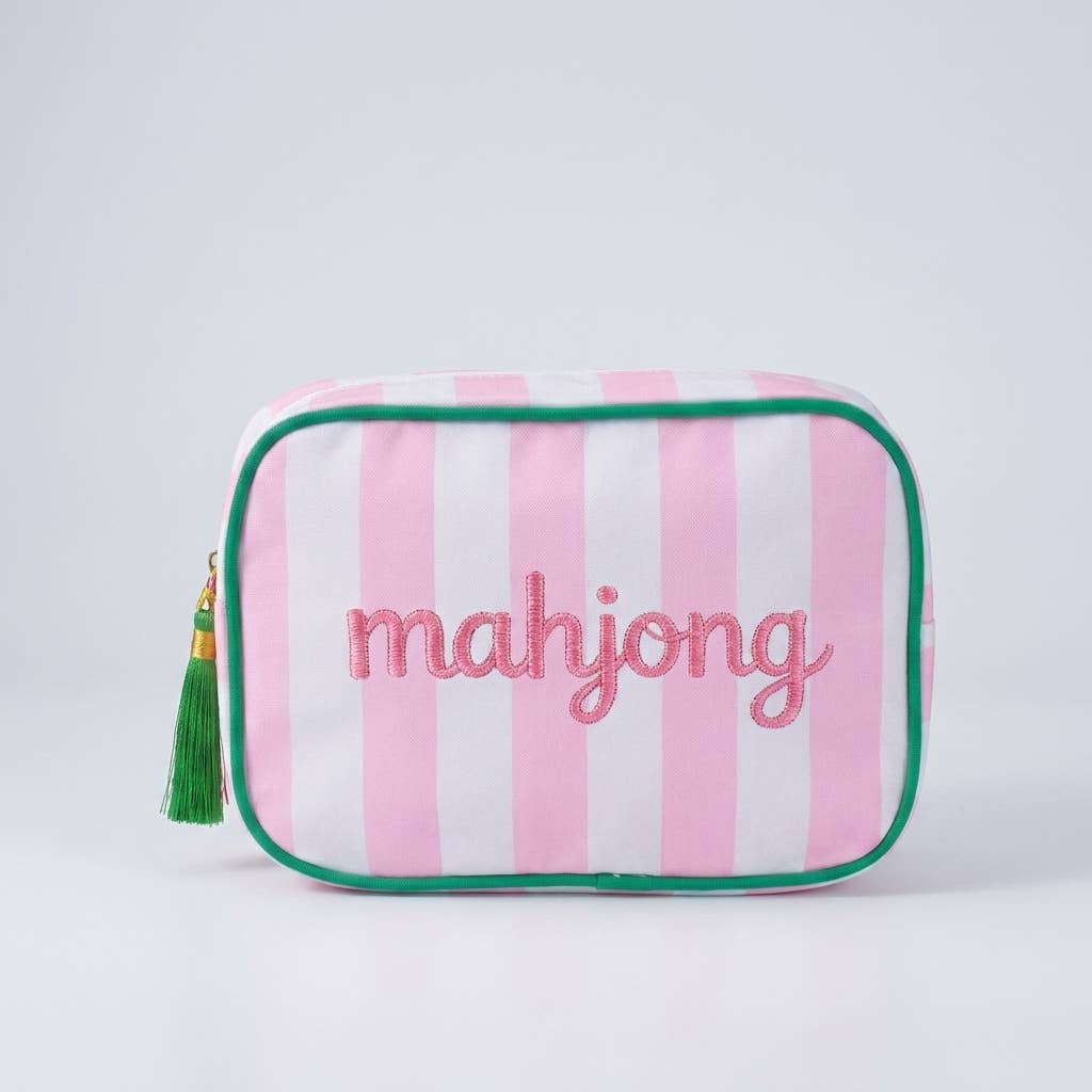 Mahjong Cosmetic Pouch, Mahjong Makeup Bag