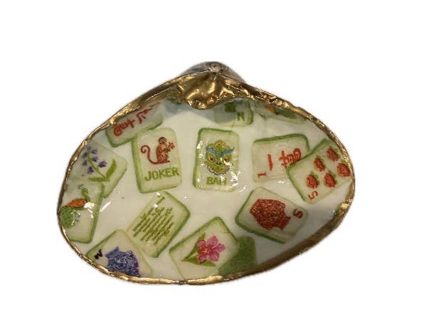 Mahjong Shell Dice Dish