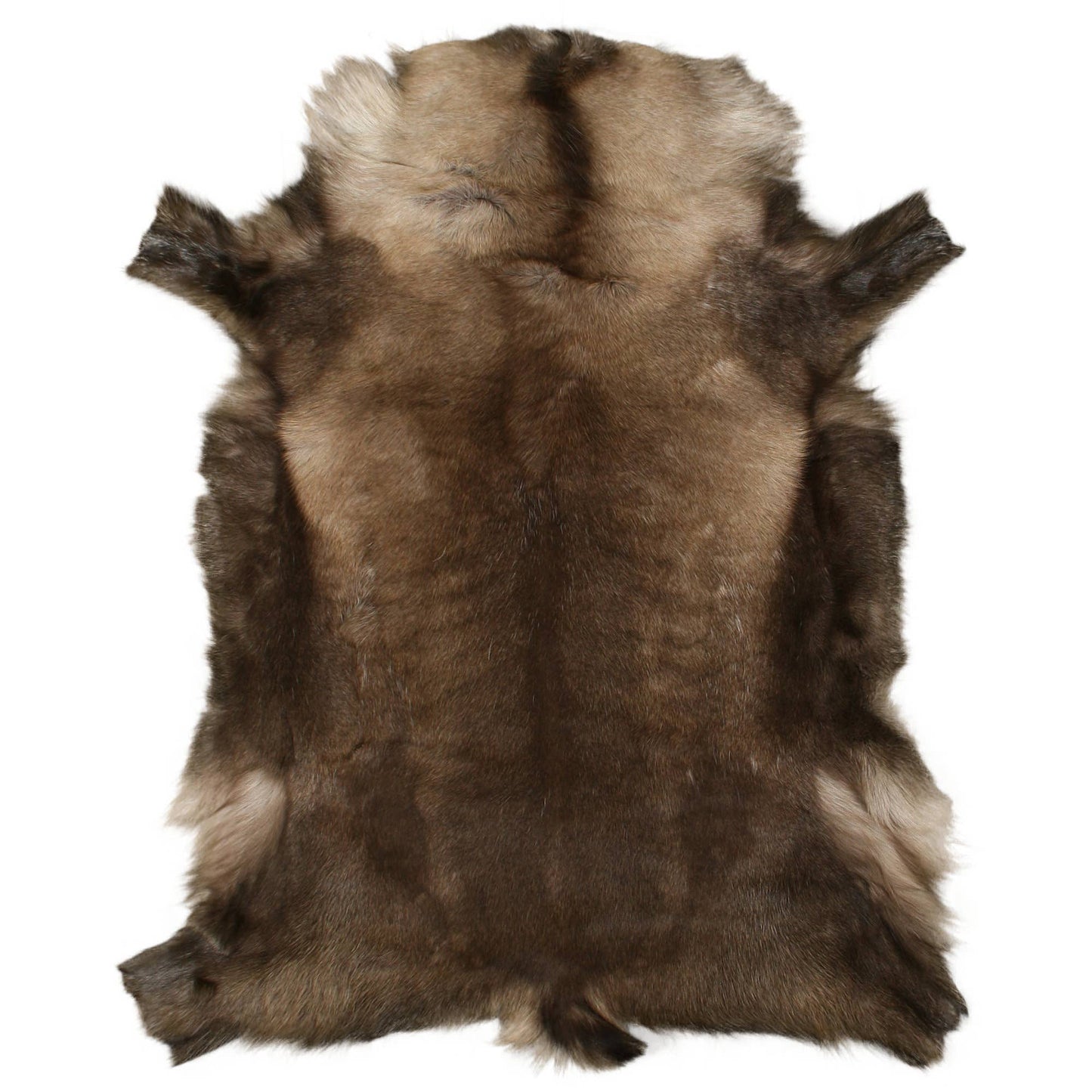 Natural Dark Reindeer Hide | Scandinavian Decor | 125x75 cm