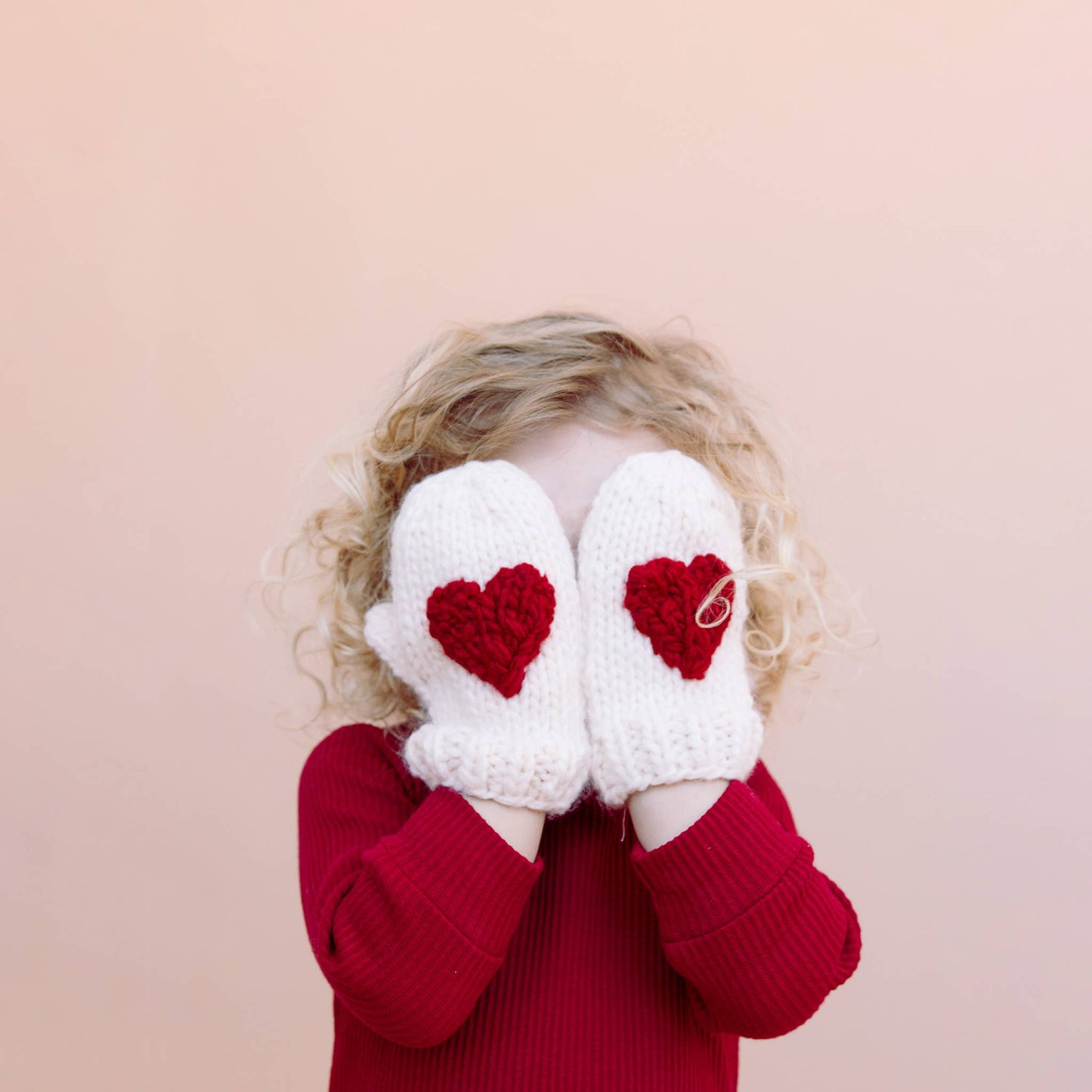 Heart Mittens Red Baby Kid Accessories Valentine's Love