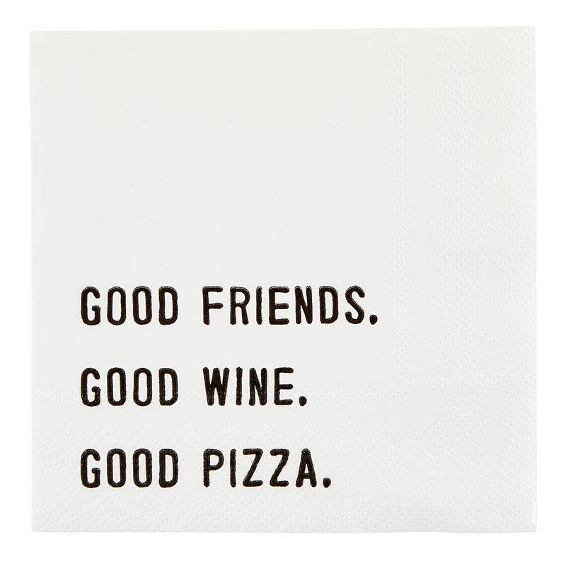 Cocktail Napkin - Good Friends, We Are Party People, Charcheurtie