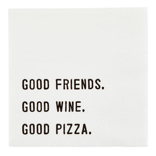 Cocktail Napkin - Good Friends, We Are Party People, Charcheurtie