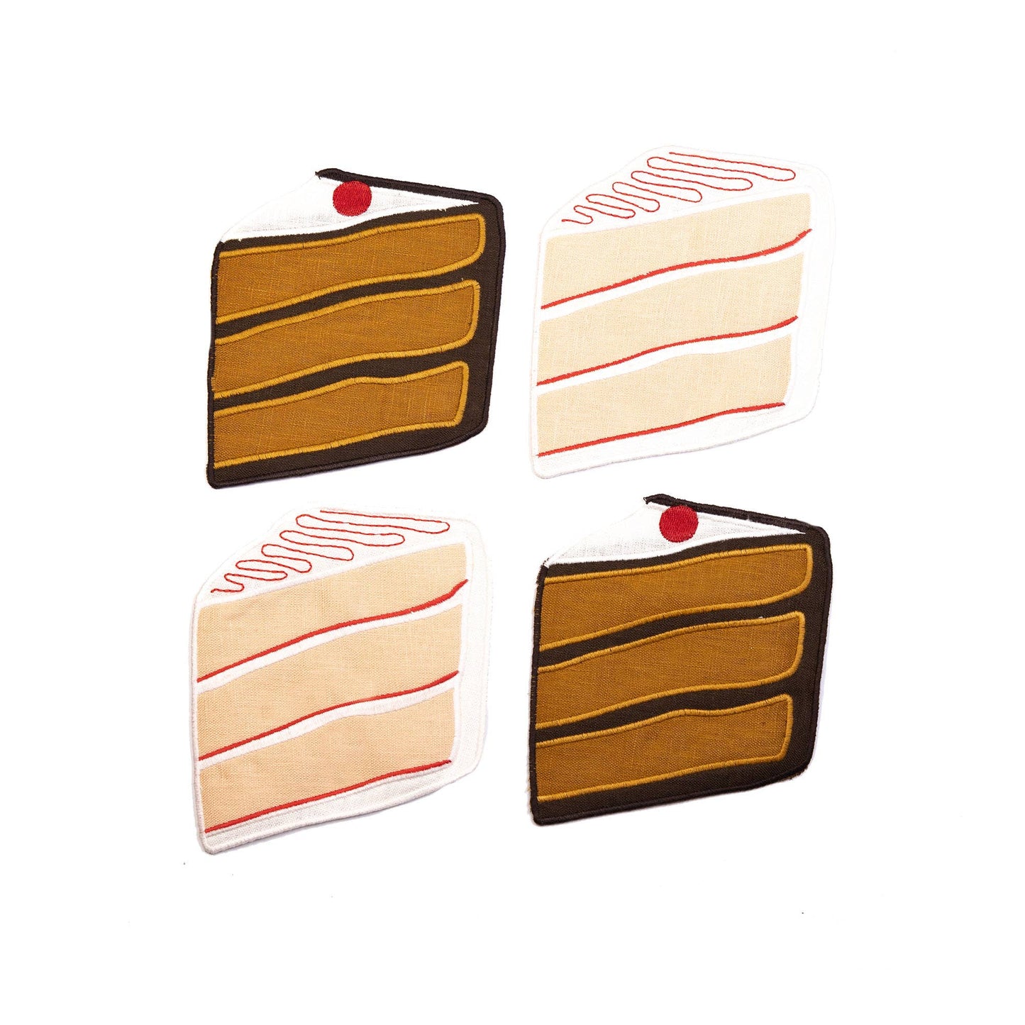 Cake Cocktail Napkins - Set Of 4