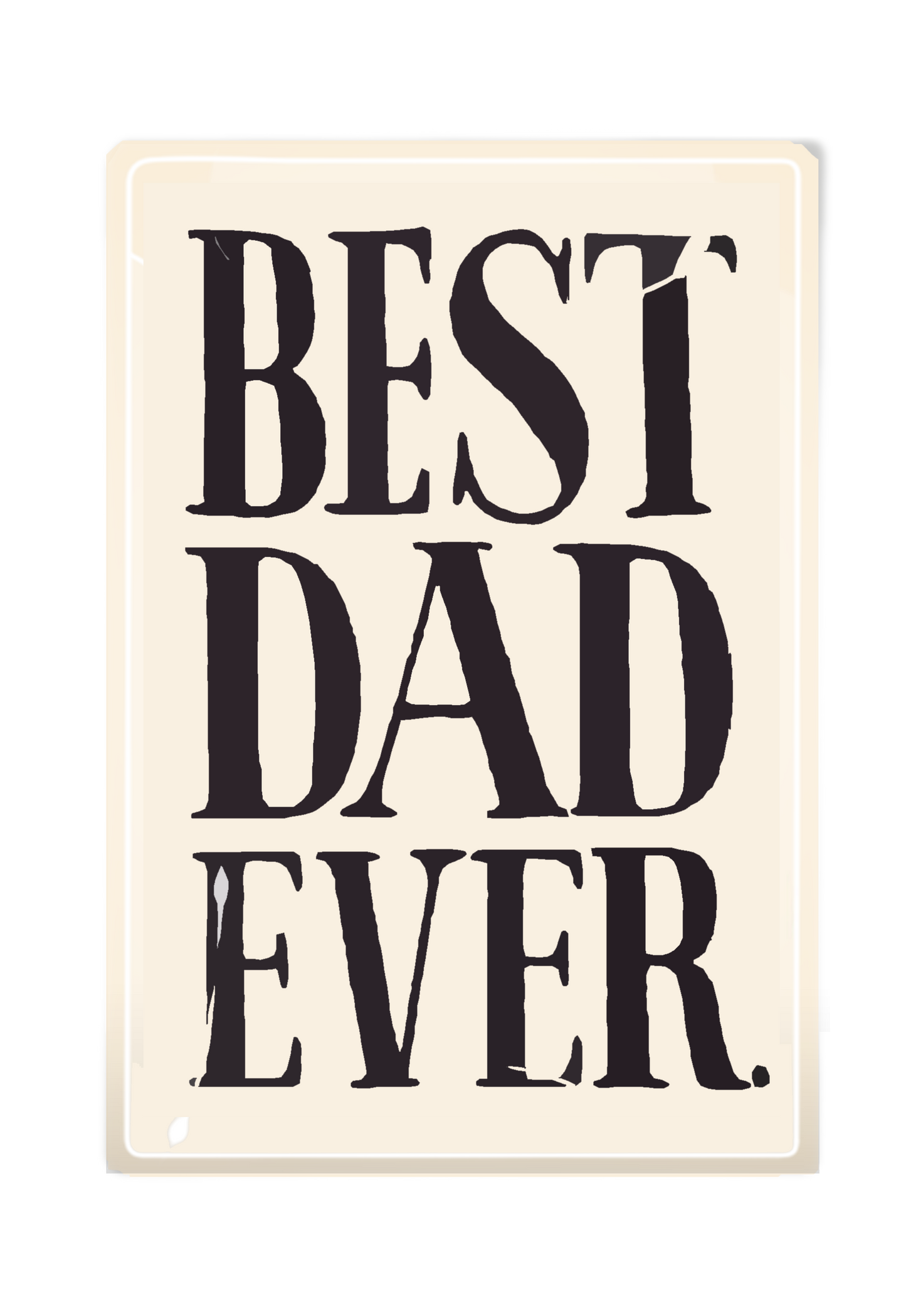 Best Dad Ever Decoupage Glass Tray