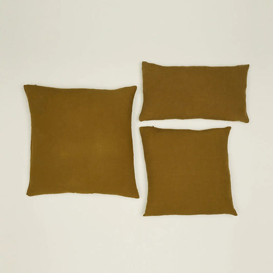 Simple Linen Pillow - Bronze