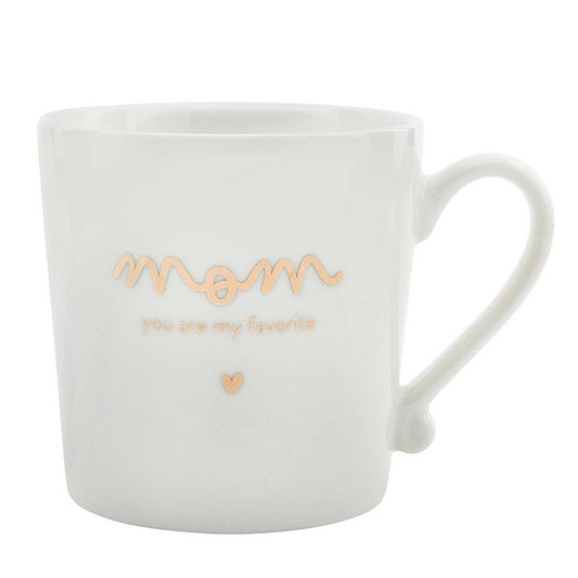 Gold Foil Ceramic Mugs - Mom You Are My Favorite
