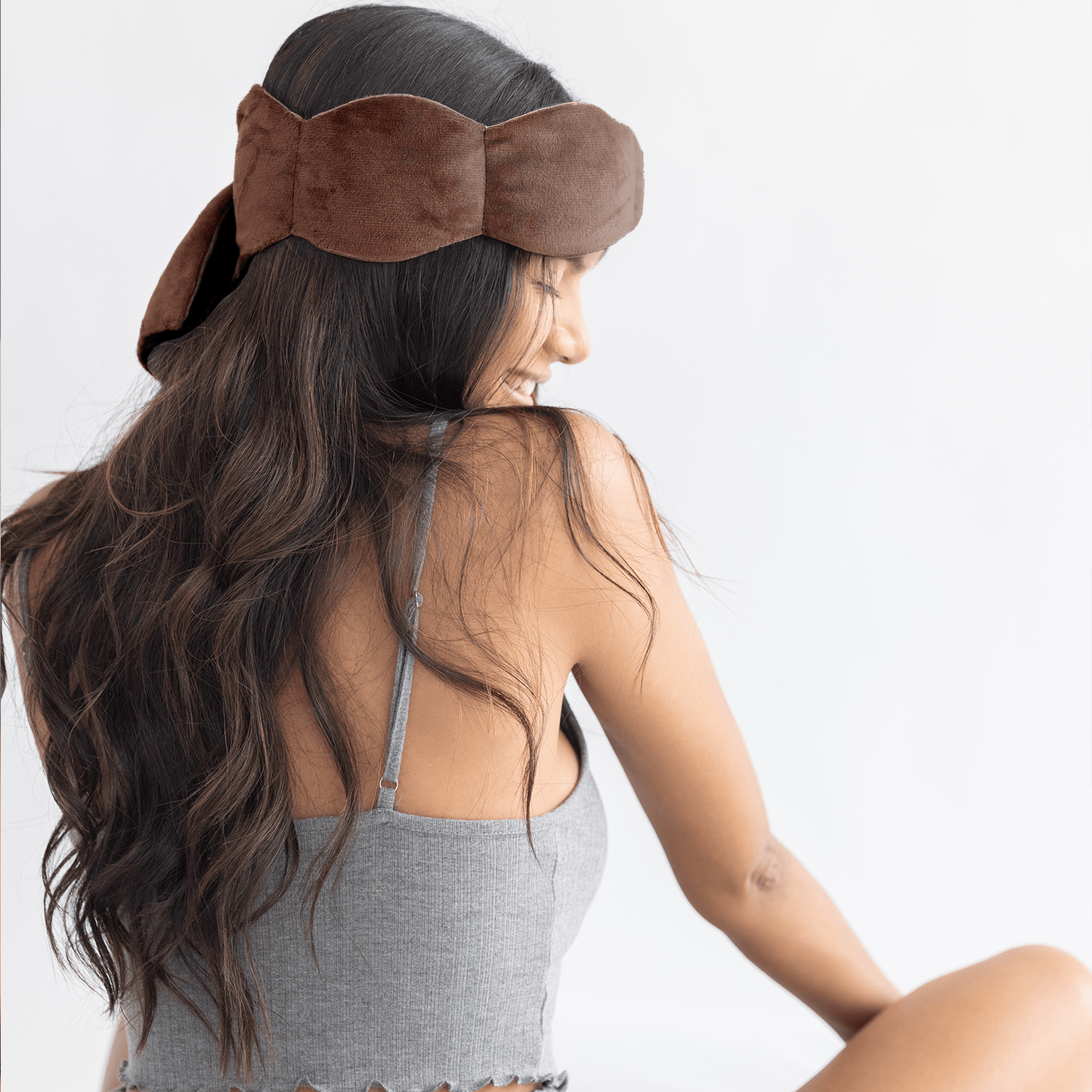 Weighted Mocha Eye Mask