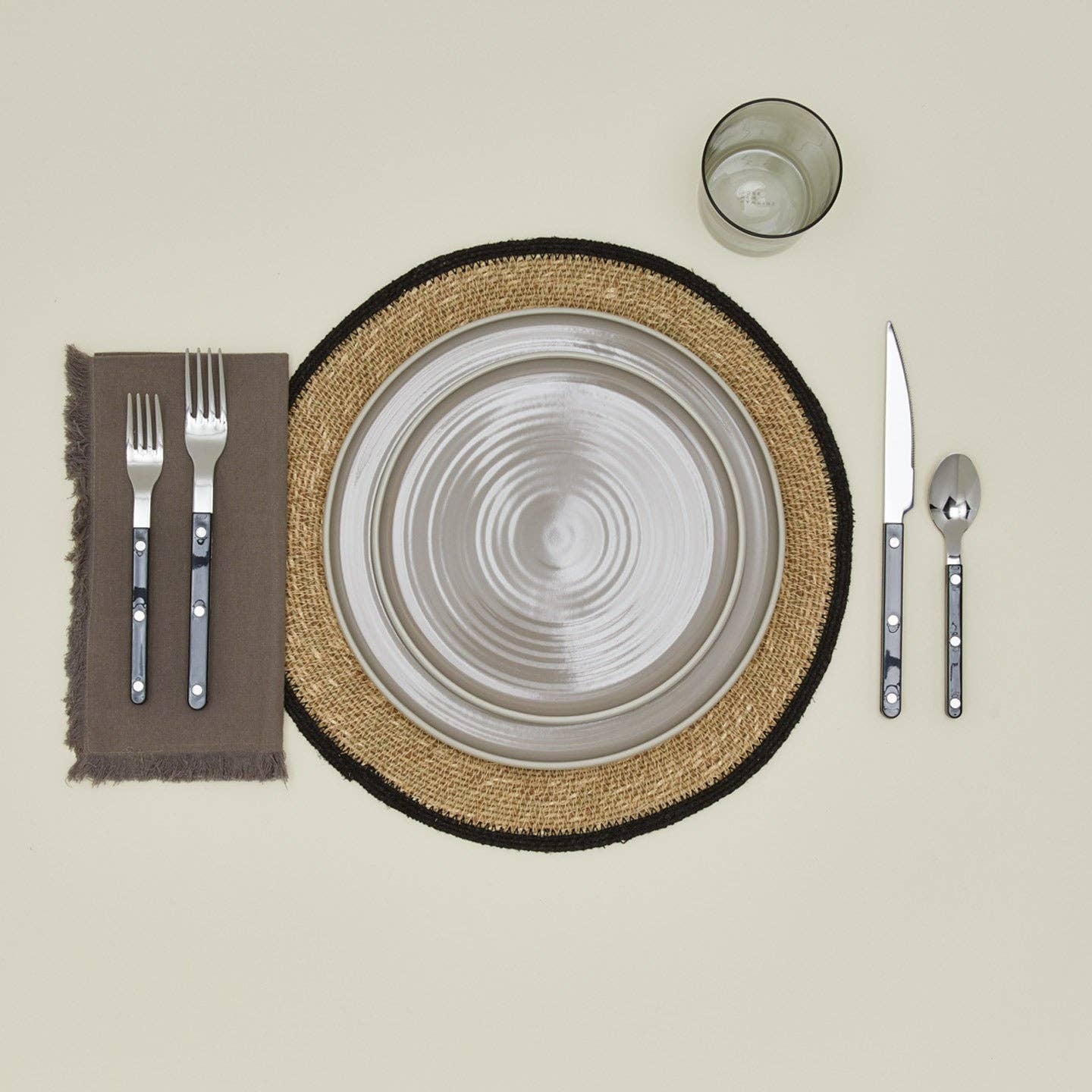 HAWKINS ESSENTIAL WOVEN PLACEMAT - SET OF 4 - BLACK