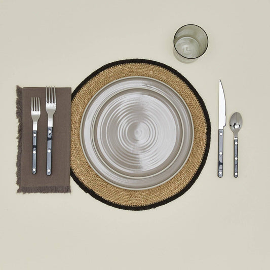 HAWKINS ESSENTIAL WOVEN PLACEMAT - SET OF 4 - BLACK