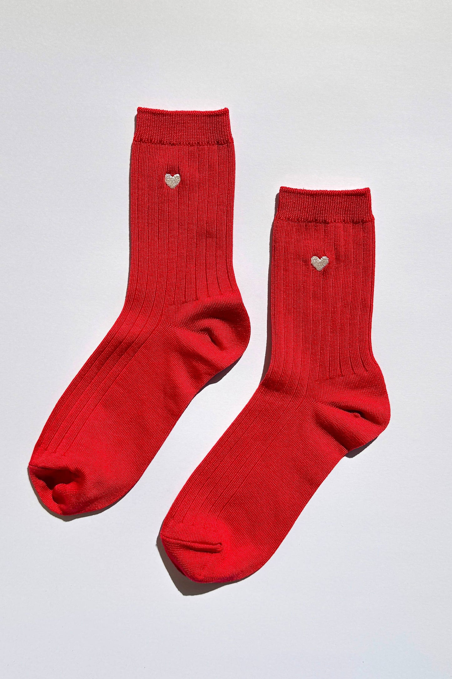 LeBon Shoppe Embroidered Heart Socks