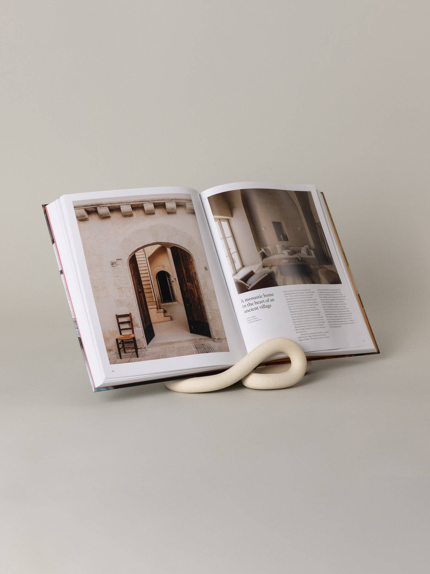 Lumbra Book Stand, Bone