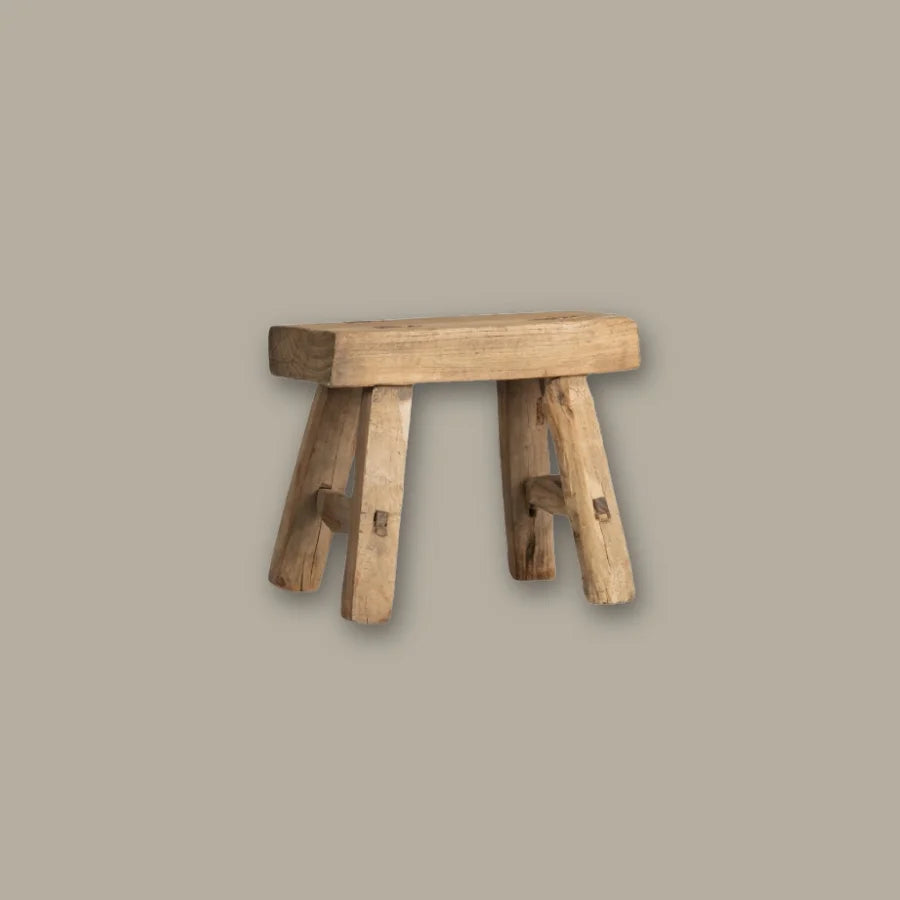 Vintage Elm Tiny Stool