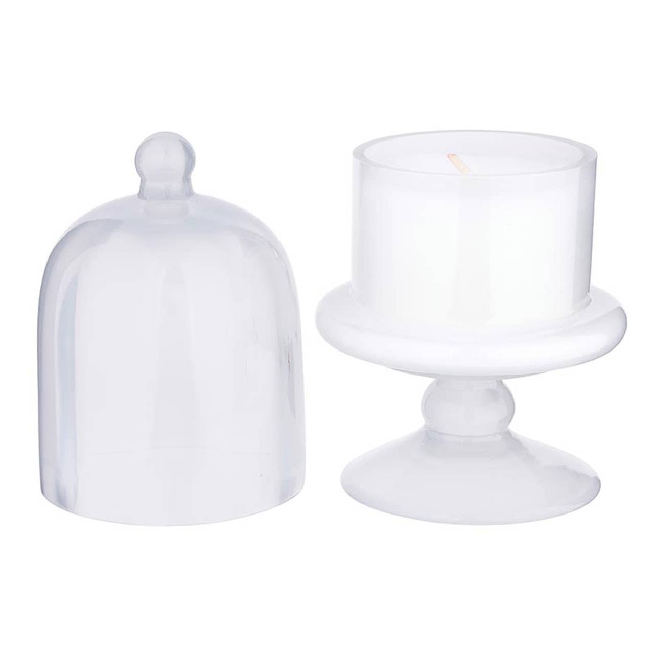 White Cloche Candle